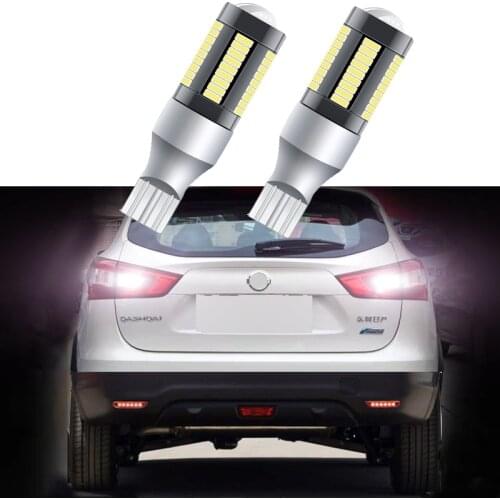 2pcs W16W 921 T15 Super Brightness For Nissan Qashqai 2017 2018 2019 2020 Back Up Reversing Lights 51SMD White Lamp