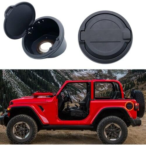 Fuel Filler Door Cover Gas Tank Cap 4-Door 2-Door for 2018 Jeep Wrangler JL