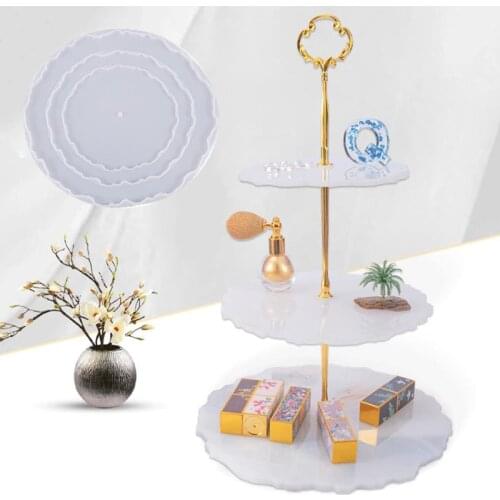 Three-Layer Fruit Dish Silicone Mold For DIY Crystal Epoxy Mold Resin Tray Coaster Storage Mold