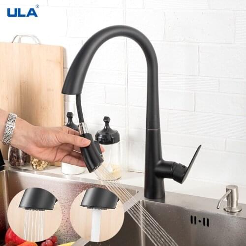 ULA Black Kitchen Faucets China