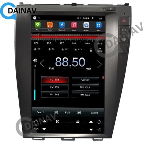 Vertical screen Tesla style Android 9.0 Car GPS Navigation For Lexus ES240 ES350 2018 Car auto radio Multimedia DVD Player