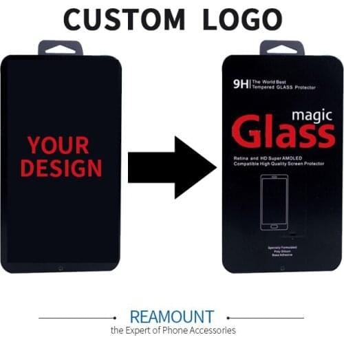 200 pcs Wholesale packaging for iPhone 8 tempered glass luxury custom made iron box for screen protector for iPhone 8