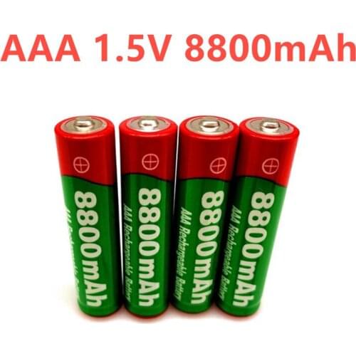 12pcs 2020 New 1.5V AAA rechargeable battery 8800mah AAA 1.5V New Alkaline Rechargeable batery for led light toy mp3 wait