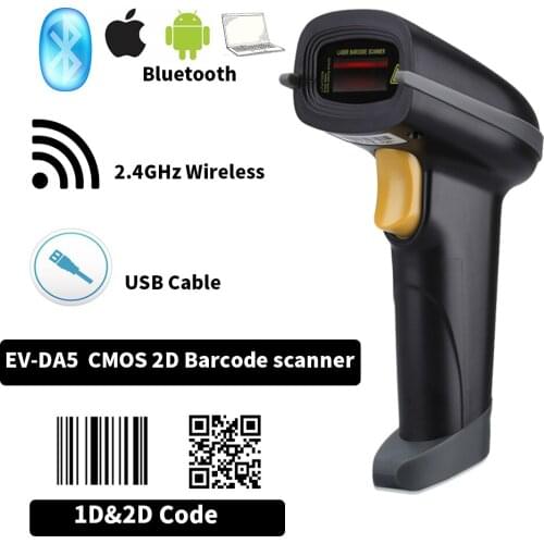 1D Wired Barcode Scanner 2D Wireless Barcode Scanners Bluetooth Barcode Scanner Barcode Scanning Platform QR Code Reader EVAWGIB