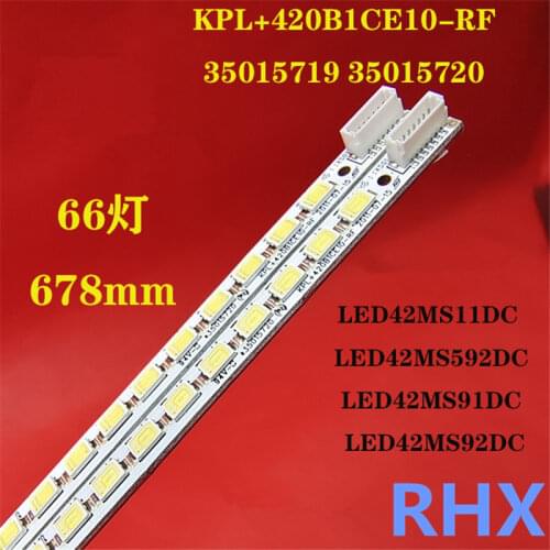 2Pieces/lot for Konka LED42MS92DC LCD backlight strip 35015720 KPL 420B1CE10-RF 37018476-A 66LEDS 478MM