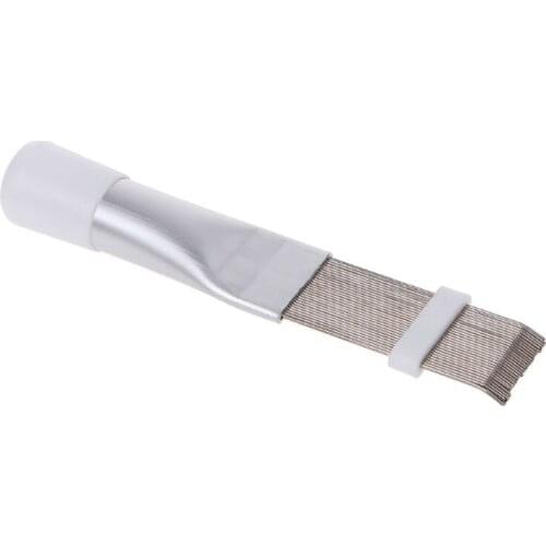 2 Pack Metal Cleaning Brush Air Conditioner Fin Cleaner Refrigerator Coil Cleaning Brush Metal Radiator Cleaning Tool