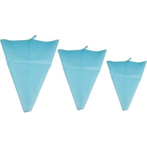 3PCS Silicone Reusable Icing Piping Bag Pastry Bag Cake Cream Kitchen DIY Decor Tool Cake Decorating Bags Tool Set Gift