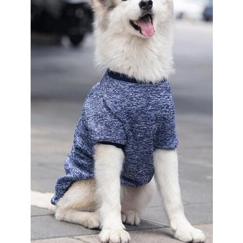 3XL-9XL Pet Large Dog Clothes Knitwear Sweater Dogs Shirt Puppy Short Sleeve Clothing for Four Seasons Pet Dog Outdoor Costume