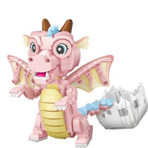 771pcs LOZ Dinosaur Diamond Block DIY 3D Building Brick Model Birthday Gifts Present Toys for Children Beauty Sheep Animal