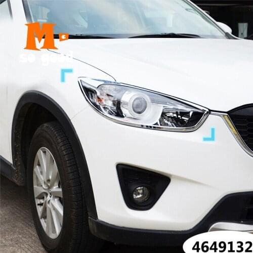 ABS Chrome For Mazda CX-5 Car Headlamps cover Cover Trim car styling decoration interior Accessories sticker 2013 2014 2015 2016