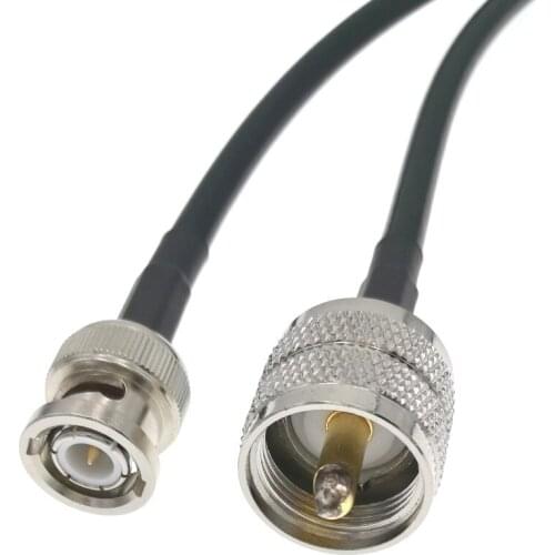 BNC Male To UHF Male PL259 Connector Coaxial Pigtail Wire RG58 Cable 20M 30M