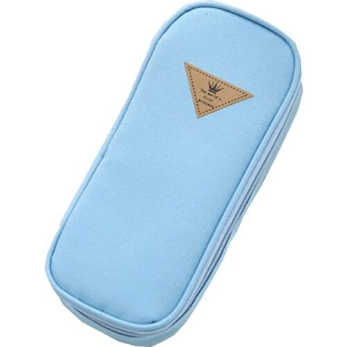 Large Capacity Pencil Case Multi-Slot Pencil Bag Pouch Holder Box Simple Stationery Bag for School Office Student Girl Boy