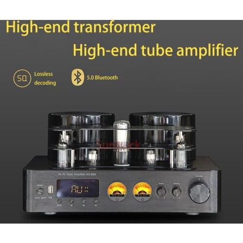 Sunbuck 200W+200W 2.0 channel Bluetooth rectifier WY2P 6U1 6A2 ECH81 hifi tube amplifier 5200 1943 digital amplifier