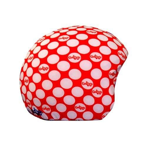 Coolcasc polka dot multisport helmet case Red