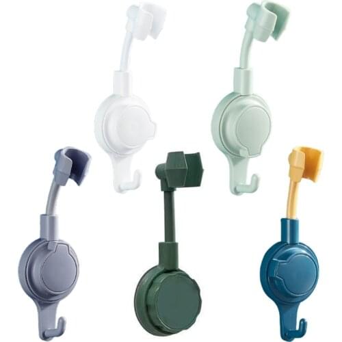 Shower Head Holder Suction Cup Handheld Showerhead Bracket 360° Universal Adjustable Height Rotatable Shower Holder