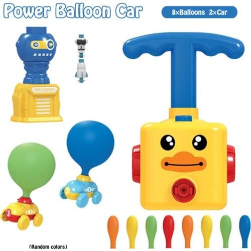 Kids Car Toys for Children Inertial Power Balloon Car Toy Puzzle Fun Education Science Experiment Toy Balloon Toys for Children