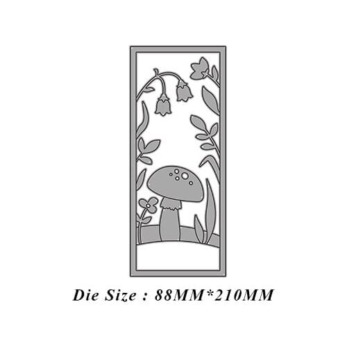 JMCRAFT 2021Flowers And Mushrooms Border#3 Metal Cutting Dies DIY Scrapbook Handmade Paper Craft Metal Steel Template Dies