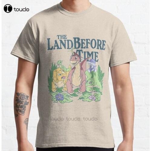 New Land Before Time Pastel Dinosaur Friends Classic T-Shirt Cotton Men Tee Shirt