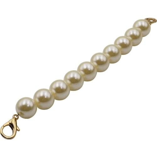 Korean Classic Pearl High Quality Strap For Luggage Handbag Accessories Wallet Belt Handle Cute Pearl chain Handbag Women