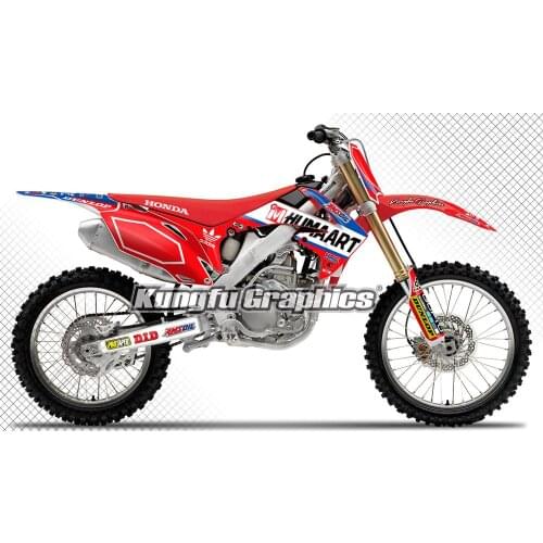 KUNGFU GRAPHICS Racing Stickers Personalised Decals Kit Waterproof Vinyl Wrap for CRF 250 R CRF250R 2010 2011 2012 2013