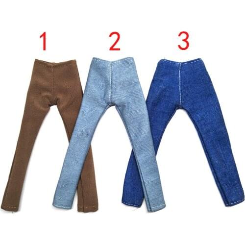 Fashion Doll Casual Wear Clothes For Ken Doll Handmade Multicolor Jeans Pants For Barbies Boyfriend Ken Prince Male 1/6 Doll