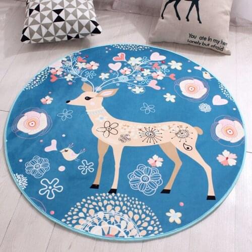 Cartoon Animals Bear Cat Carpet Lovely Baby Mats Living Room Child Playing Blanket Carpet Brief Nordic Kids Room Decor