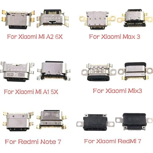 New USB Jack Charging Socket Connector Port For Xiaomi Mi A1 A2 8 9 CC9E Max3 Mix 3 Redmi Note 7 Pro Replacement Part