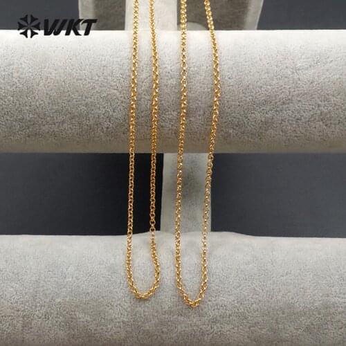 WT-N1064 WKT Wholesale New Style For Women ELegant Jewelry Exquisite Brass Necklace Chain