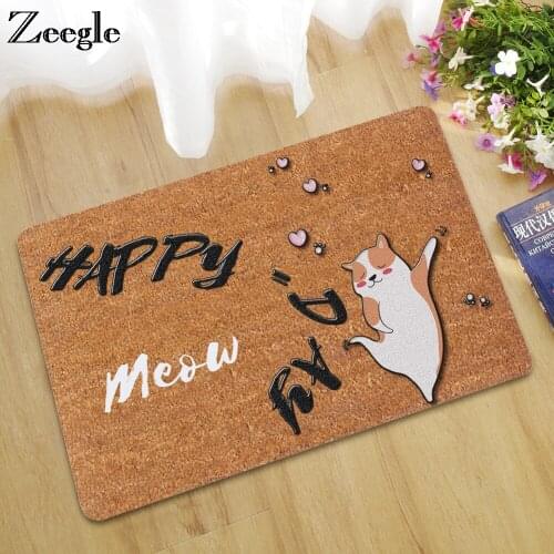Zeegle Doormat Outdoor Carpets In The Hallway Rubber Welcome Entrance Mats Non-slip Bathroom Carpet Bedroom Kitchen Floor Mats