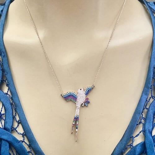 Phoenix bird 925 Silver Necklace