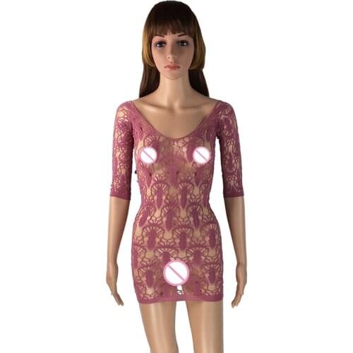 Sexy Lingerie Mesh Harness The Miniskirt Half Slips Amorous Feelings Of Passion Perspective Nightgown Tights 4 Colors Wholesale