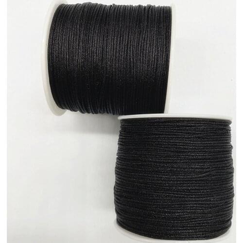 New 10meters/lot.0.4/0.6/ 0.8/1.0/1.5mm Black Nylon Cord Beading Thread for DIY Bracelets Jewelry Making