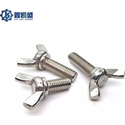 Specail Price!!! 5 Pcs Wing Bolts Butterfly Screw 304 Stainless Steel M3 M4 M5 M6 M8 M10 Wing Head Thumb Screws DIN316