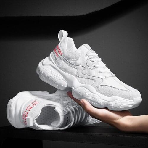 Sports shoes men 2019 summer new breathable mesh Torre shoes mens tide pig eight leather thick bottom running mens shoes