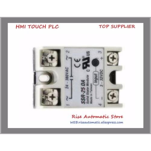 SSR-25 DA 25A 3-32V DC TO 24-380V AC SSR 25DA Relay Solid State Plastic Cover Case Factory Directly Wholesale SSR-25 DA Hot