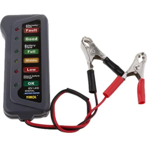 12V Car Motorcycle Battery Load Tester Meter Analyzer LED Display