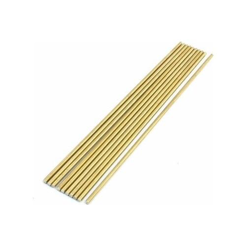 Lathe 200mm x 3mm Brass Axle Round Stock Drill Rod Bar