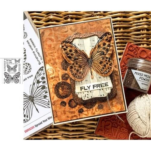Spring Butterfly Animal Metal Cutting Dies & Stamps Scrapbook Dariy Decoration Stencil Embossing Template DIY Greeting Card
