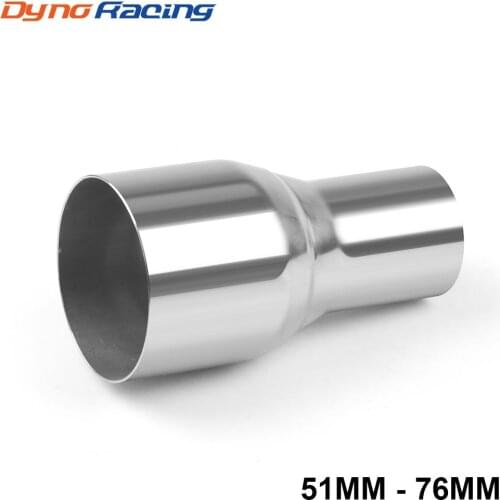 51MM TO 76MM Exhaust 2 Step Reducer Adapter Connector Tube Stainless Steel Pipe Cone BX101447-2