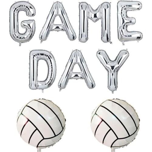 16 Inch Letter Game Day 18 Inch Volleyball Balloon Kit