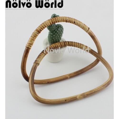 2-10-20 pieces,18.5X13cm Dee Rattan Handles for Woven Bag,Elegant women bags purse knit purse Rattan Handle