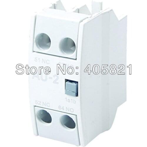 AU-2 Auxiliary contactor block Can be top installed for contactor GMC-9~GMC-85