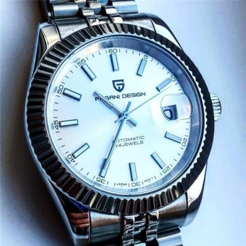 NEW PAGANI DESIGN Mechanical Watch Men Automatic Watches Sapphire Glass Men Waterproof Black Stainless Diver Clock Montre Homme