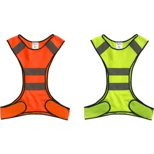 Kids Running Reflective Mesh Vest Lightweight Children Riding Safety Outdoor B36F