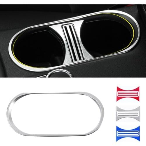 For Mercedes Benz A B GLA CLA Class W176 W246 C117 W117 X156 Car Interior Center Console Water Cup Holder Cover Decoration Trim