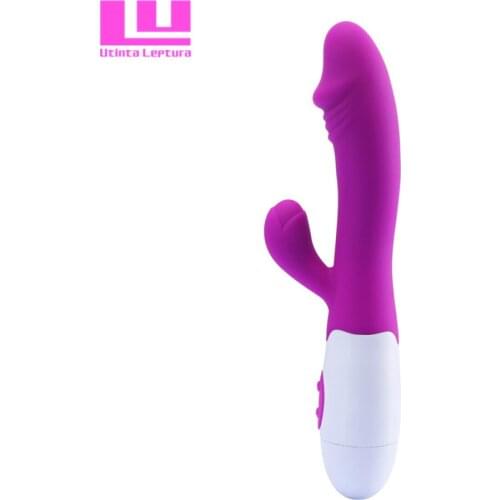 Utinta Leptura Rabbit Dildo Vibrator G spot Massager Multispeed Sex Toy Silicone Dual motors Vibrators for Women Sex Products