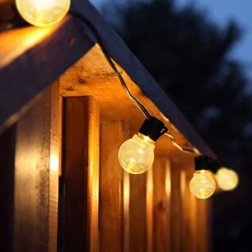 Bulb String Lights Solar Retro Light Garden Solar Garland Light Bulbs Christmas String Lights Fairy Lights Lantern