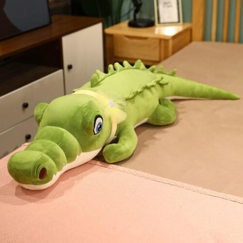 80-140cm Crocodile Plush Toy New Lifelike Stuffed Soft Animal Plush Long Crocodile Pillow Home Decoration Gift Doll For Kid Girl
