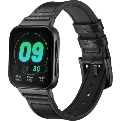 Leather+silicone strap for OPPO watch band 46mm Replacement smart watch bracelet quick release wristband