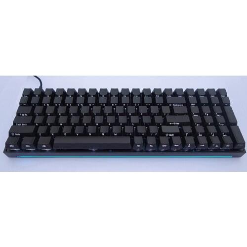 RGB96 Mechanical Keyboard CNC Aluminum Case Gateron Cherry Switches Side Shine-Thru Shell Dye-Subbed or Laser-Etched Keycaps